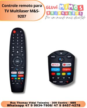 Controle remoto para TV Multilaser M&S-9207