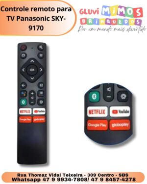 Controle remoto para TV Panasonic SKY-9170