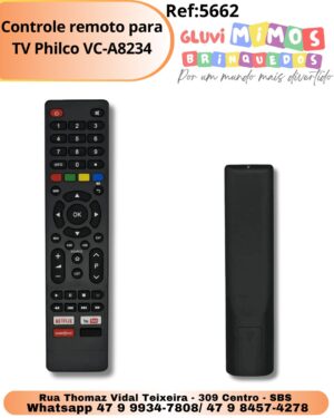 Controle remoto para TV Philco VC-A8234