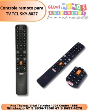Controle remoto para TV TCL SKY-8027