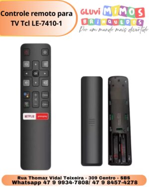 Controle remoto para TV Tcl LE-7410-1