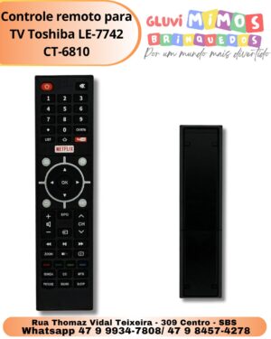 Controle remoto para TV Toshiba LE-7742 CT-6810