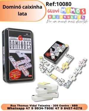 Dominó caixinha lata