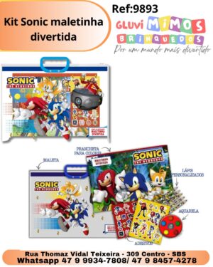Kit Sonic maletinha divertida
