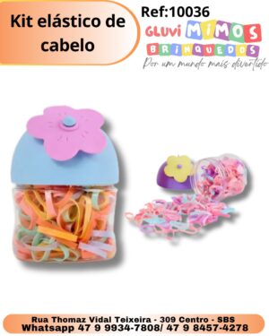 Kit elástico de cabelo