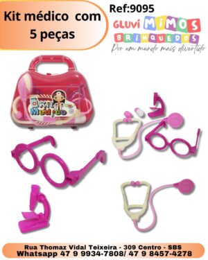 Kit médico  com 5 peças