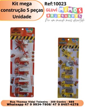 Kit mega construção 5 peças Unidade