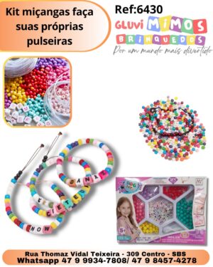 Kit miçangas faça suas próprias pulseiras