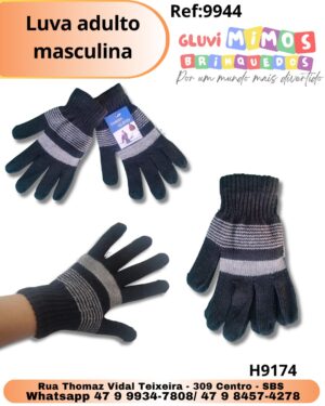 Luva adulto masculina