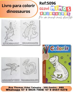 Livro para colorir dinossauros