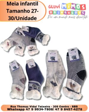 Meia infantil Tamanho 27-30/Unidade