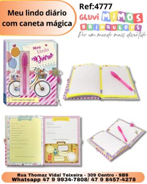 Meu lindo diário  com caneta mágica