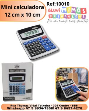Mini calculadora 12 cm x 10 cm