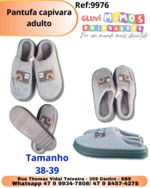 Pantufa capivara adulto