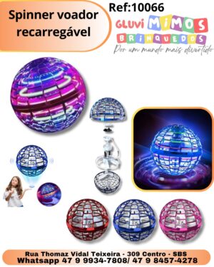 Spinner voador recarregável