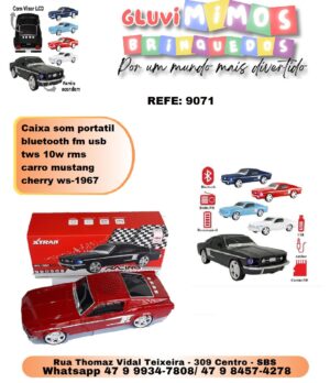 Caixa de som portatil mustang