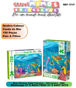 quebra cabeça fundo do Mar 150 peças