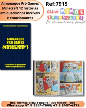 Almanaque Pró Games Minecraft 12 histórias em quadrinhos incríveis e emocionantes