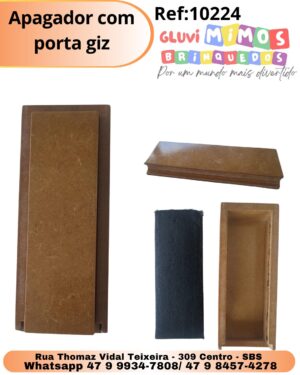 Apagador com porta giz