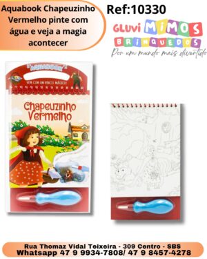 Aquabook Chapeuzinho Vermelho pinte com água e veja a magia acontecer