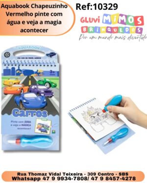 Aquabook Carros pinte com água e veja a magia acontecer