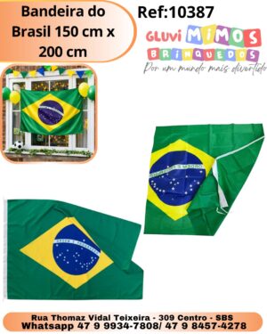 Bandeira do Brasil 150 cm x 200 cm