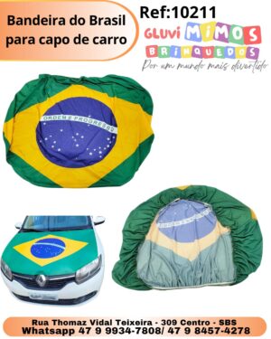 Bandeira do Brasil para capo de carro