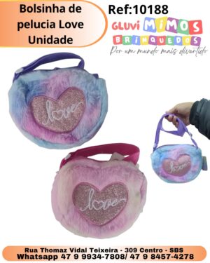 Bolsinha de pelucia Love Unidade