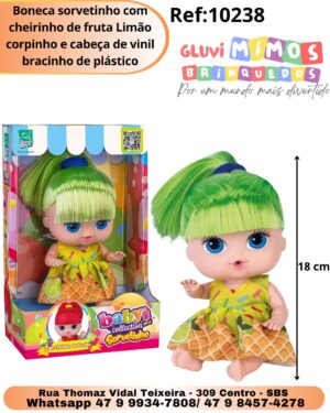 Boneca sorvetinho com cheirinho de fruta Limão