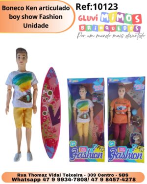 Boneco Ken articulado boy show Fashion Unidade