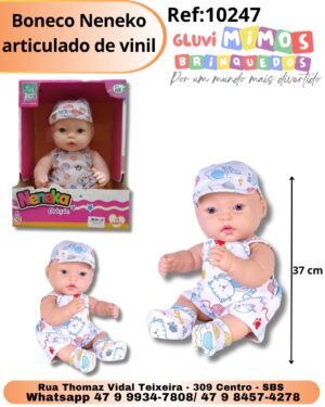 Boneco Neneko articulado de vinil