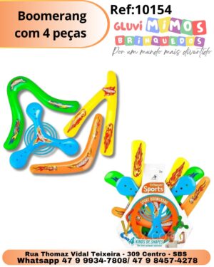 Boomerang com 4 peças