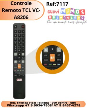 Controle Remoto TCL VC-A8206