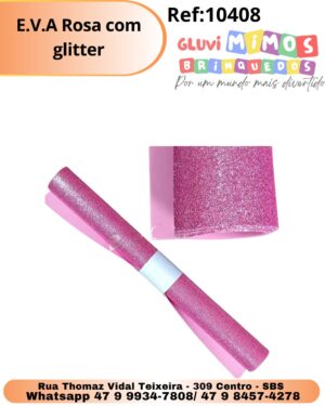 E.V.A Rosa com glitter