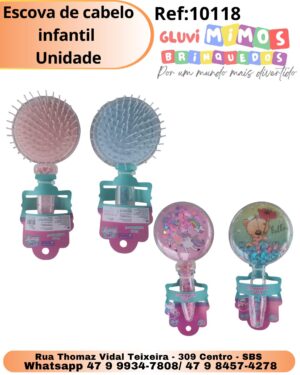 Escova de cabelo infantil  Unidade