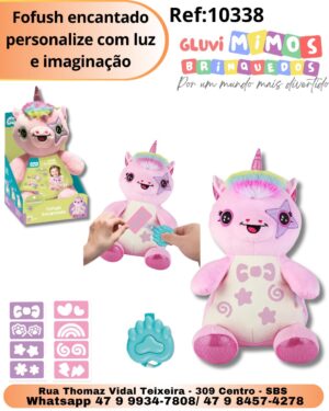 Fofush encantado personalize com luz e imaginação
