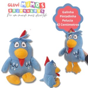 Pelucia da Galinha Pintadinha 36 cm X 18 cm