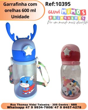 Garrafinha com orelhas 600 ml Unidade