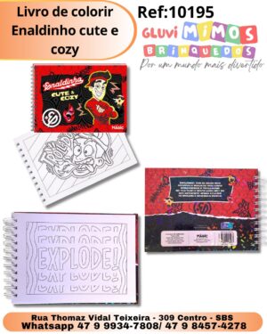Livro de colorir Enaldinho cute e cozy