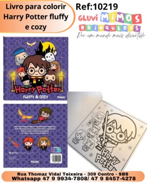 Livro para colorir Harry Potter fluffy e cozy