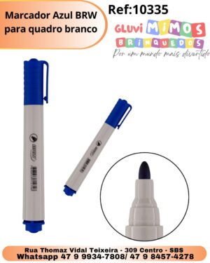Marcador Azul BRW para quadro branco