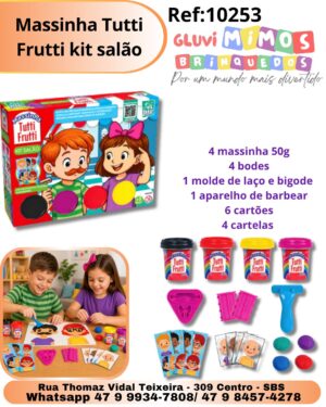Massinha Tutti Frutti kit salão