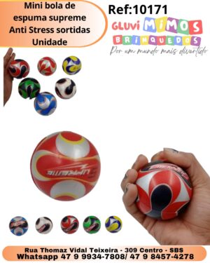 Mini bola de espuma supreme Anti Stress Sortidas Unidade