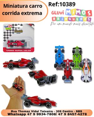 Miniatura carro corrida extrema