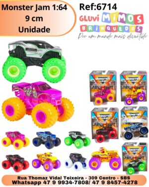 Monster Jam 1:64 9 cm Unidade