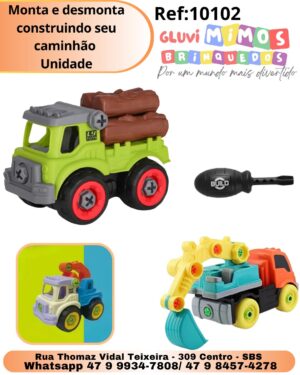 Monta e desmonta construindo seu caminhão  Unidade