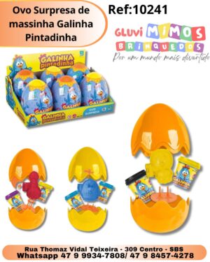 Ovo Surpresa de massinha Galinha Pintadinha