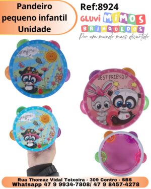 Pandeiro pequeno infantil Unidade