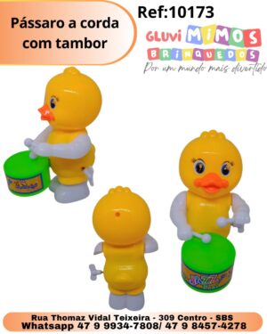 Pássaro a corda com tambor