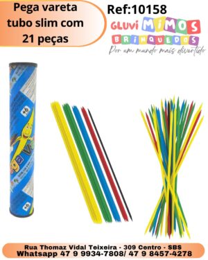 Pega vareta tubo slim com 21 peças